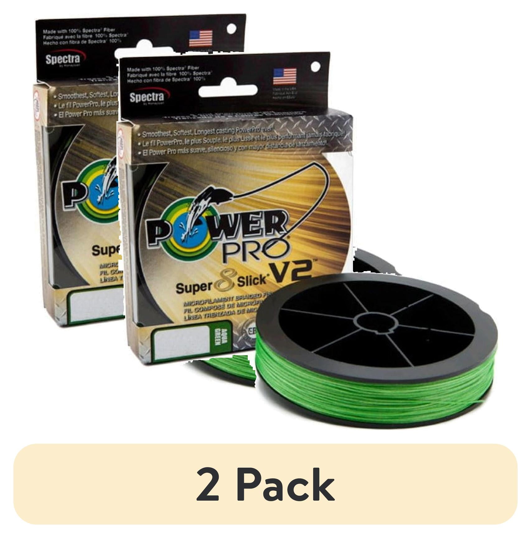 (2 pack) PowerPro Braided Fishing Line, Ppr Ssv2 15Lb 150Yd Aquagrn,  [31500150150C]