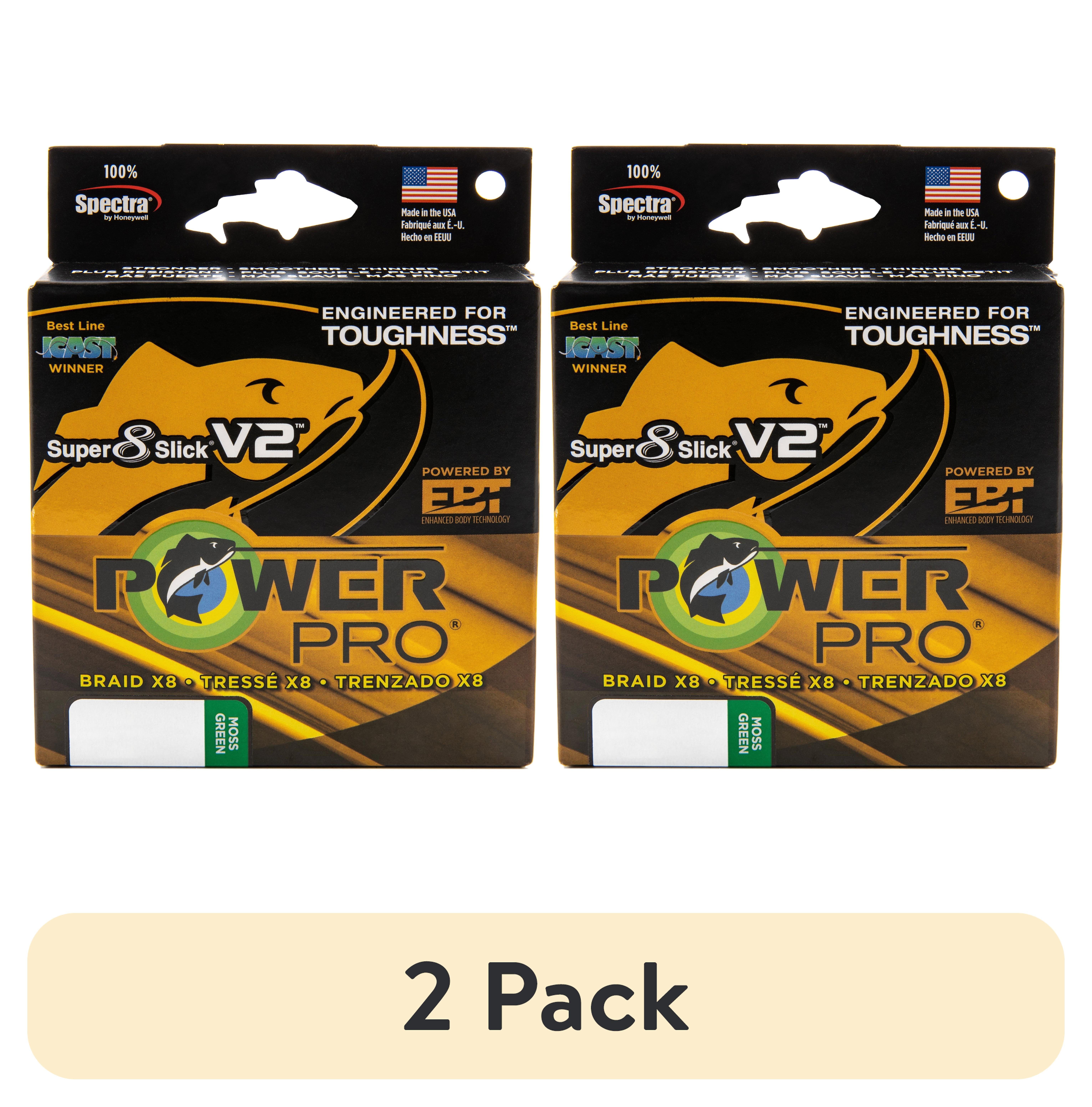 (2 pack) PowerPro Braided Fishing Line, Ppr Ssv2 80Lb 300Yd Mossgrn,  [31500800300E]
