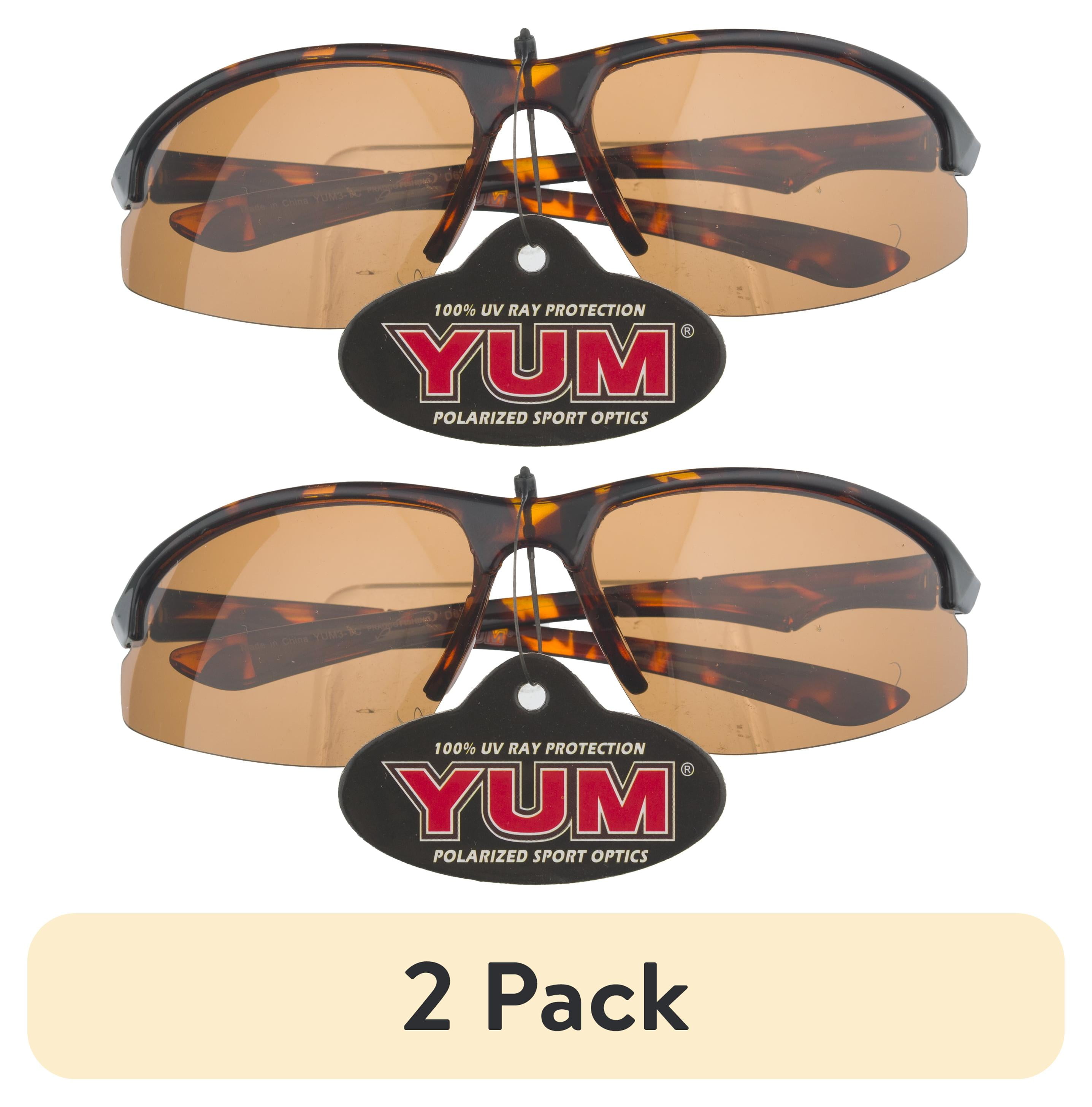 2 pack) Pradco Yum Assorted Polarized Performance Sunglasses Male