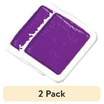 (2 pack) Prang Non-Toxic Semi-Moist Watercolor Paint Refill, Plastic Half Pan, Violet, 12 Pans