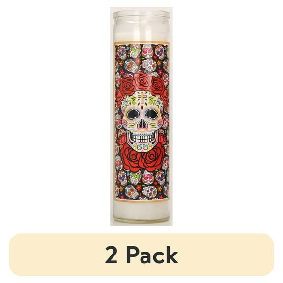 (2 pack) Prayer Candle All Saints Black, 8 Inch
