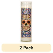 (2 pack) Prayer Candle All Saints Blue, 8 Inch