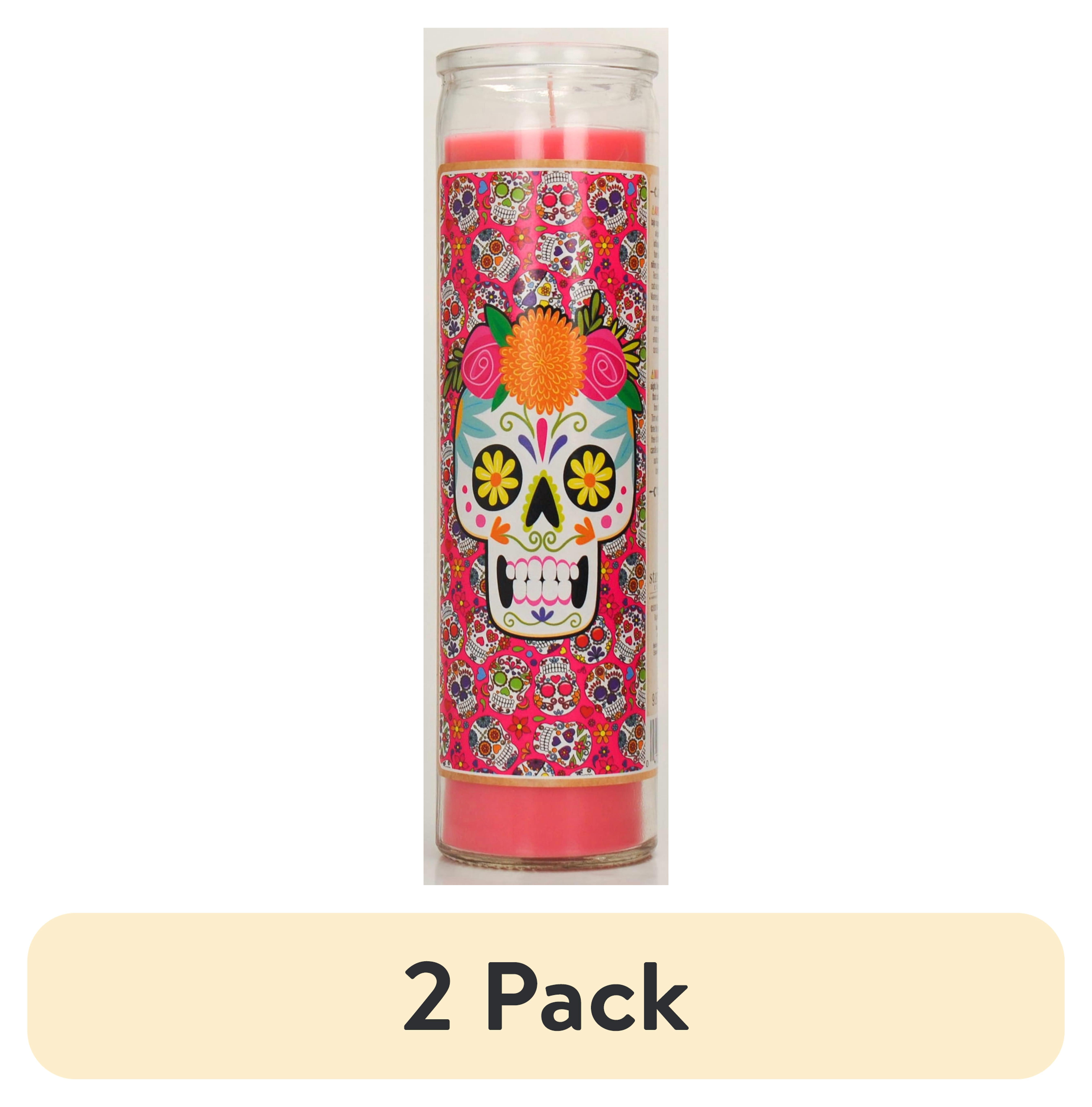(2 pack) Prayer Candle All Saints Pink, 8 Inch