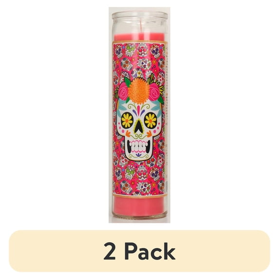 (2 pack) Prayer Candle All Saints Pink, 8 Inch