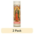 thumbnail image 1 of (2 pack) Prayer Candle Guadalupe Apariciones White Wax 8 inch, 1 of 6