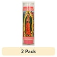 thumbnail image 1 of (1 pack) Prayer Candle V Guadalupe Rose Scent Pink Wax, 8 Inch, 1 of 6