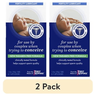 Pre-Seed Vaginal Personal Lubricant, 40 Gram Tube with 9 Applicators, Pack  of 2