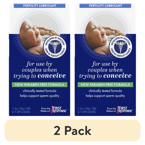 (2 Pack) Pre-Seed Fertility Friendly Water Based Lubricant - 1.4 oz