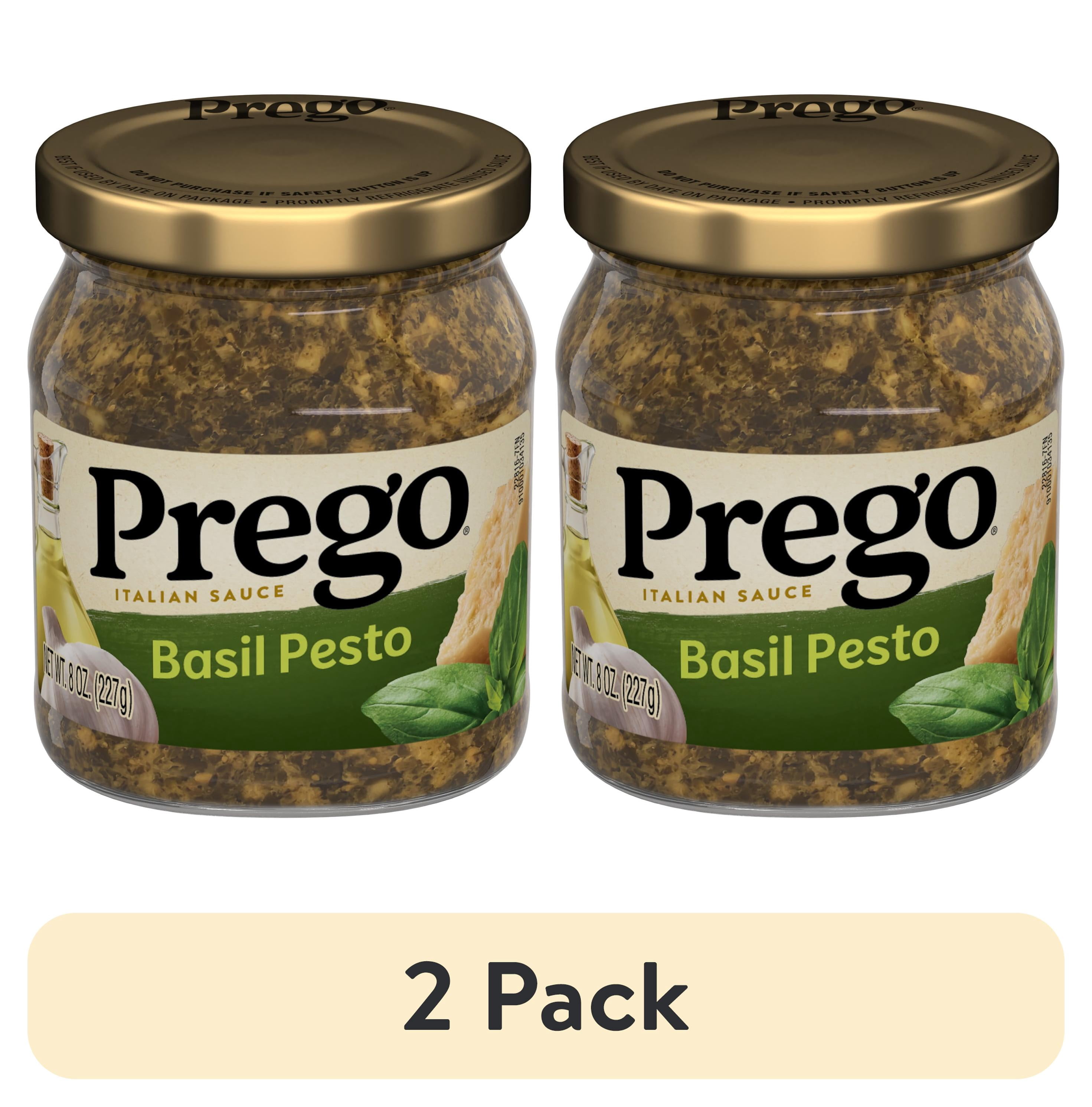 (2 pack) Prego Basil Pesto Sauce, 8 oz Jar