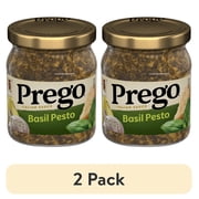 (2 pack) Prego Basil Pesto Sauce, 8 oz Jar