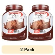 (2 pack) Premier Protein 100% Whey Protein Powder, Chocolate Milkshake, 30g Protein, 29 Servings