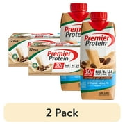 (2 pack) Premier Protein Shake, Café Latte, 30g Protein, 11 Fl Oz, 12 Ct