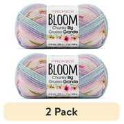 2 pack 2 pack Premier Yarns - Bloom Chunky Big Yarn - Hydrangea - 7oz 218yds - 5 Bulky Weight - Acrylic