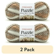 2 pack Premier Yarns - Puzzle Yarn - Crossword - 7oz 328yds - 5 Bulky Weight - Acrylic