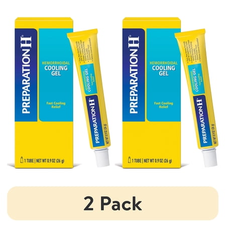 (2 pack) Preparation H Cooling Gel for Hemorrhoid Relief With Vitamin E and Aloe, 0.9 Oz.