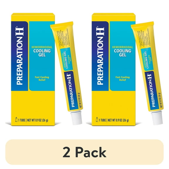 (2 pack) Preparation H Cooling Gel for Hemorrhoid Relief With Vitamin E and Aloe, 0.9 Oz.