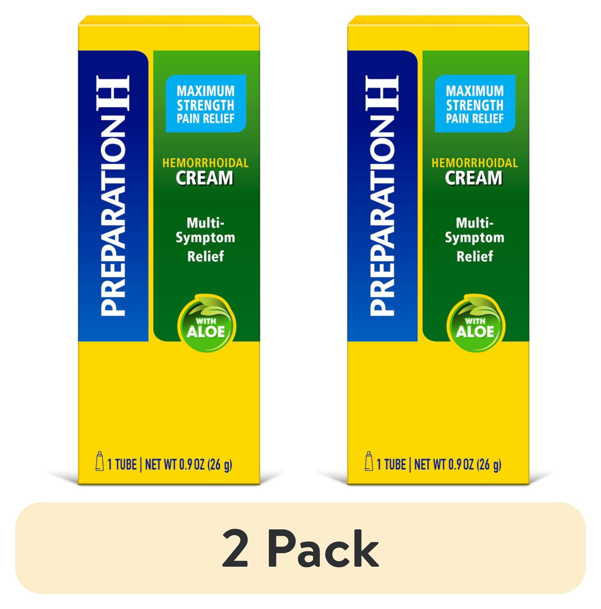 2 pack) Preparation H Maximum Strength Hemorrhoid Cream With Aloe