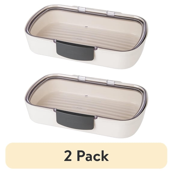 (2 pack) Prepworks Deli Prokeeper Air Tight Sealed Food Storage Container with Lid, 11.5"