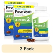 (2 pack) PreserVision AREDS 2 Eye Vitamins and Mineral with Lutein and Zeaxanthin with Ocusorb Softgels, 140 Count