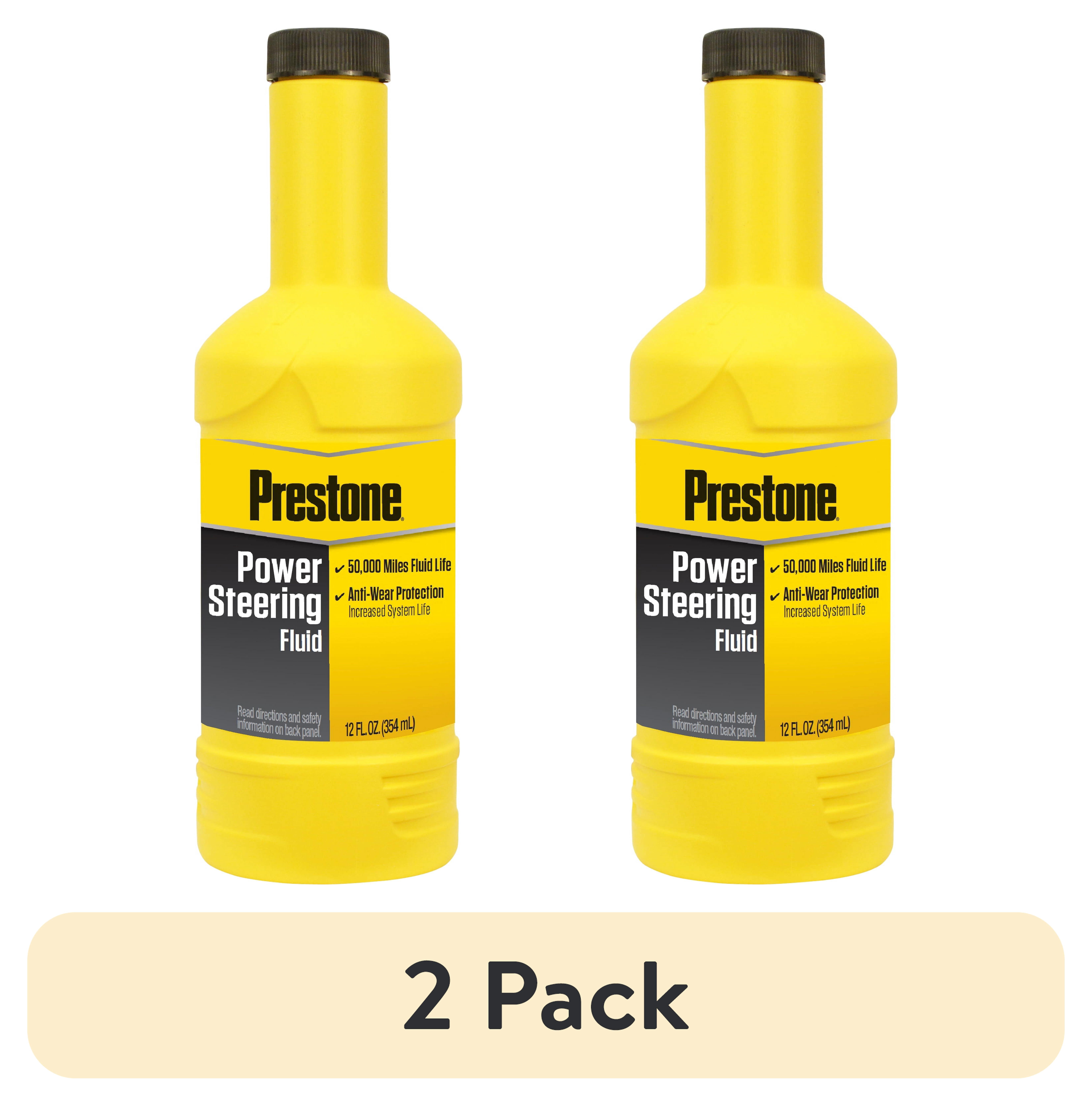(2 pack) Prestone Power Steering Fluid, 12.0 FL OZ