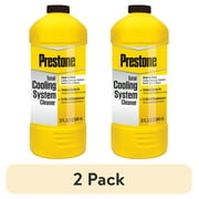 2 pack Prestone All Manufacturers Total Cooling System Cleaner for Use in Cars and Trucks - 32 oz