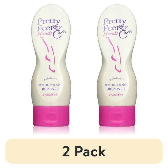 (2 pack) Pretty Feet & Hands Rough Skin Remover, 3 Fluid Ounce