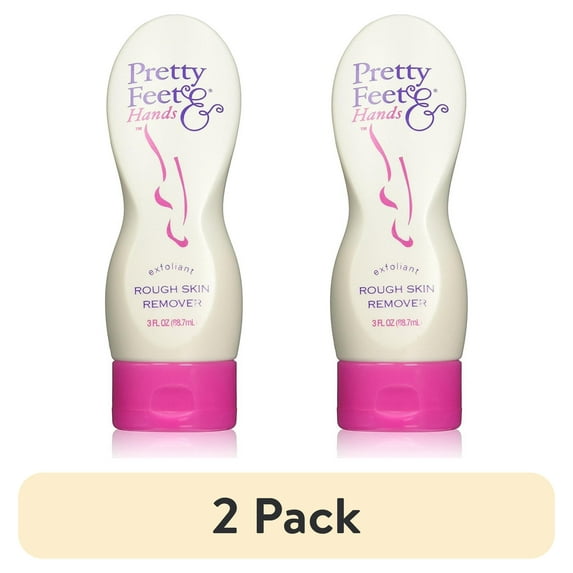 (2 pack) Pretty Feet & Hands Rough Skin Remover, 3 Fluid Ounce
