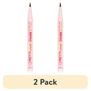 (2 pack) Pretty Smart Make Yourself at Home Matte Liquid Eyeliner, Très Marron, 0.02 fl oz.