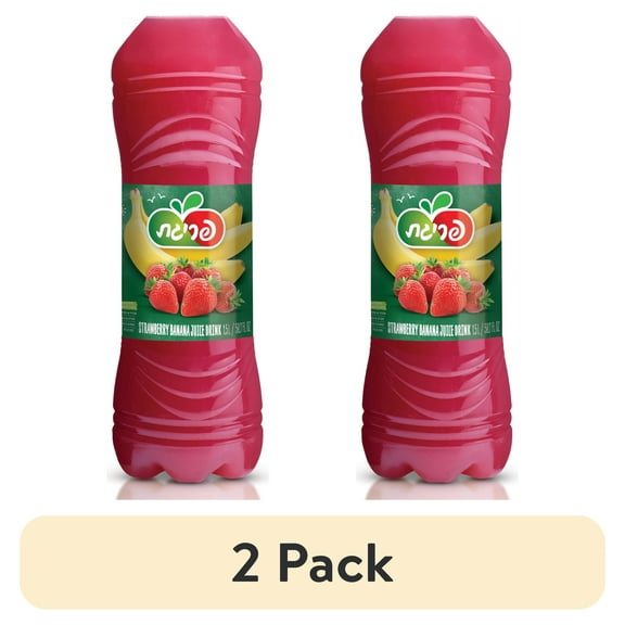 (2 pack) Prigat Strawberry Banana Juice Drink, 50.7floz