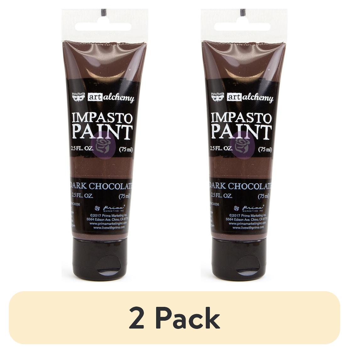 (2 pack) Prima Marketing Inc Art Alchemy - Impasto Paint - Dark Chocolate 2.5 Oz Upc 655350964658