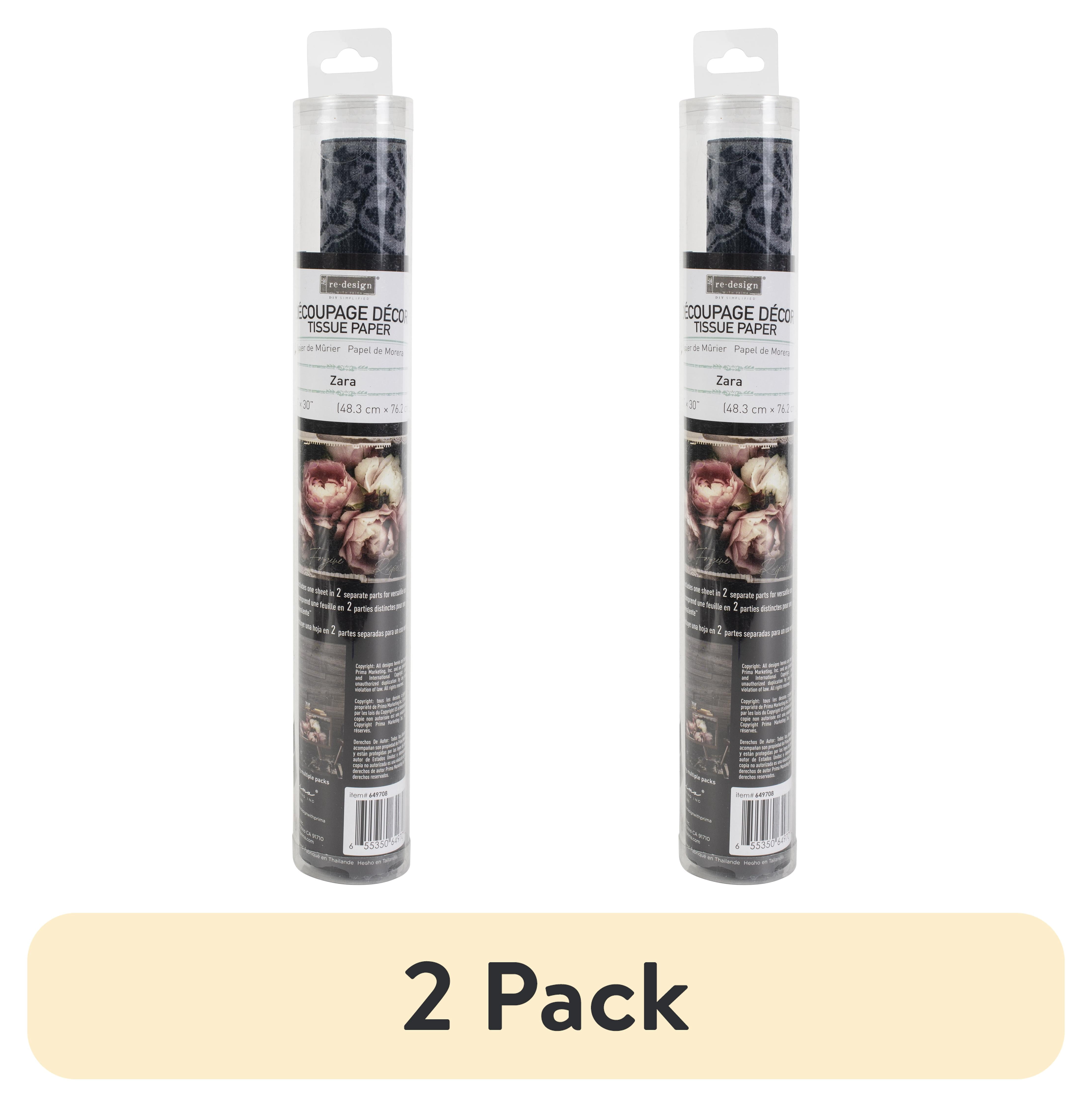 (2 pack) Prima Re-Design Decoupage Decor Tissue Paper 19