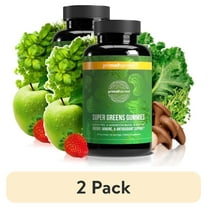 (2 pack) Primal Harvest Super Greens Gummies, 60 CT Superfood Blend with Vitamins and Minerals