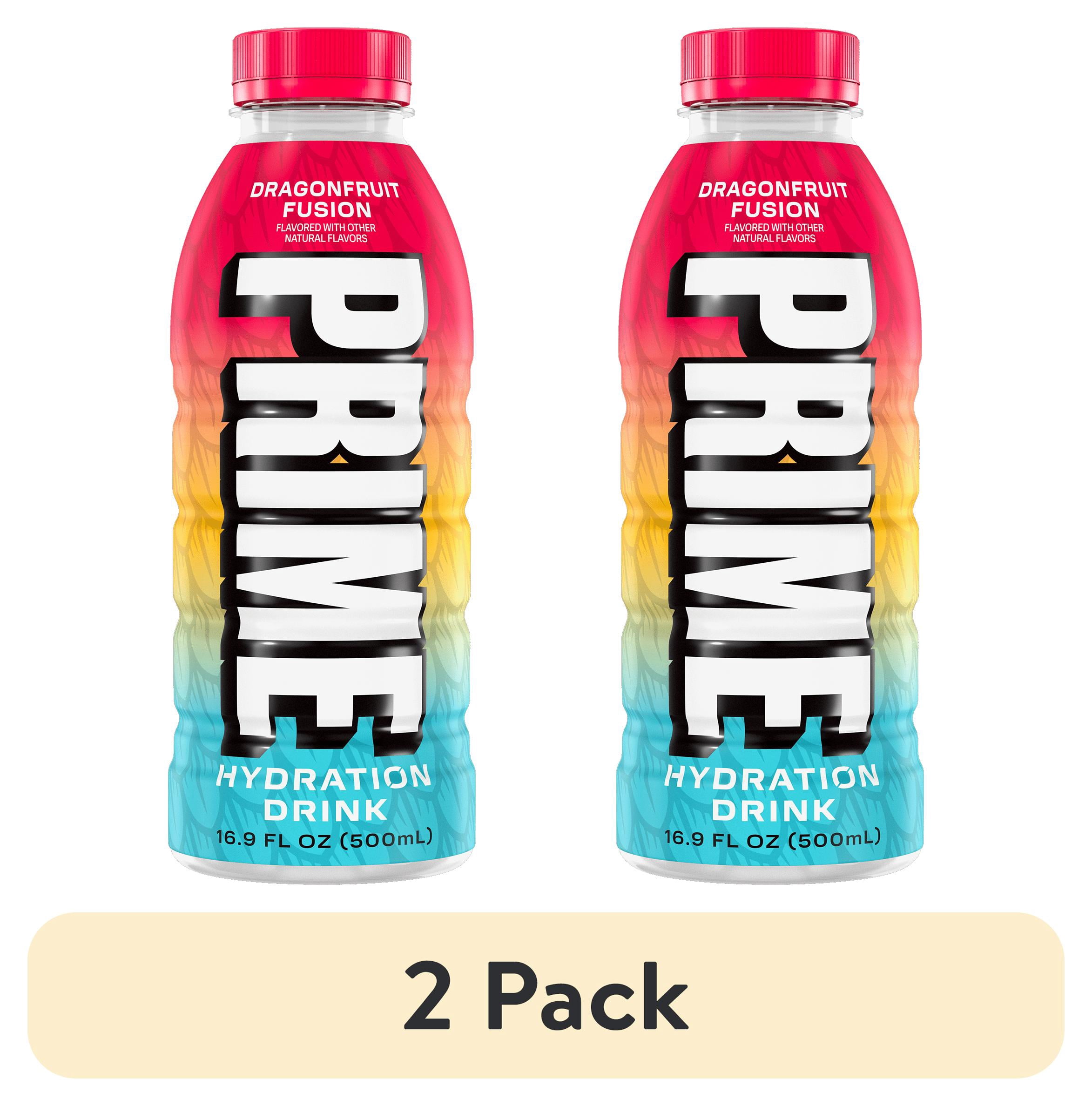 (2 pack) Prime Hydration Sports Drink, Dragonfruit Fusion, 16.9 fl oz, Bottle