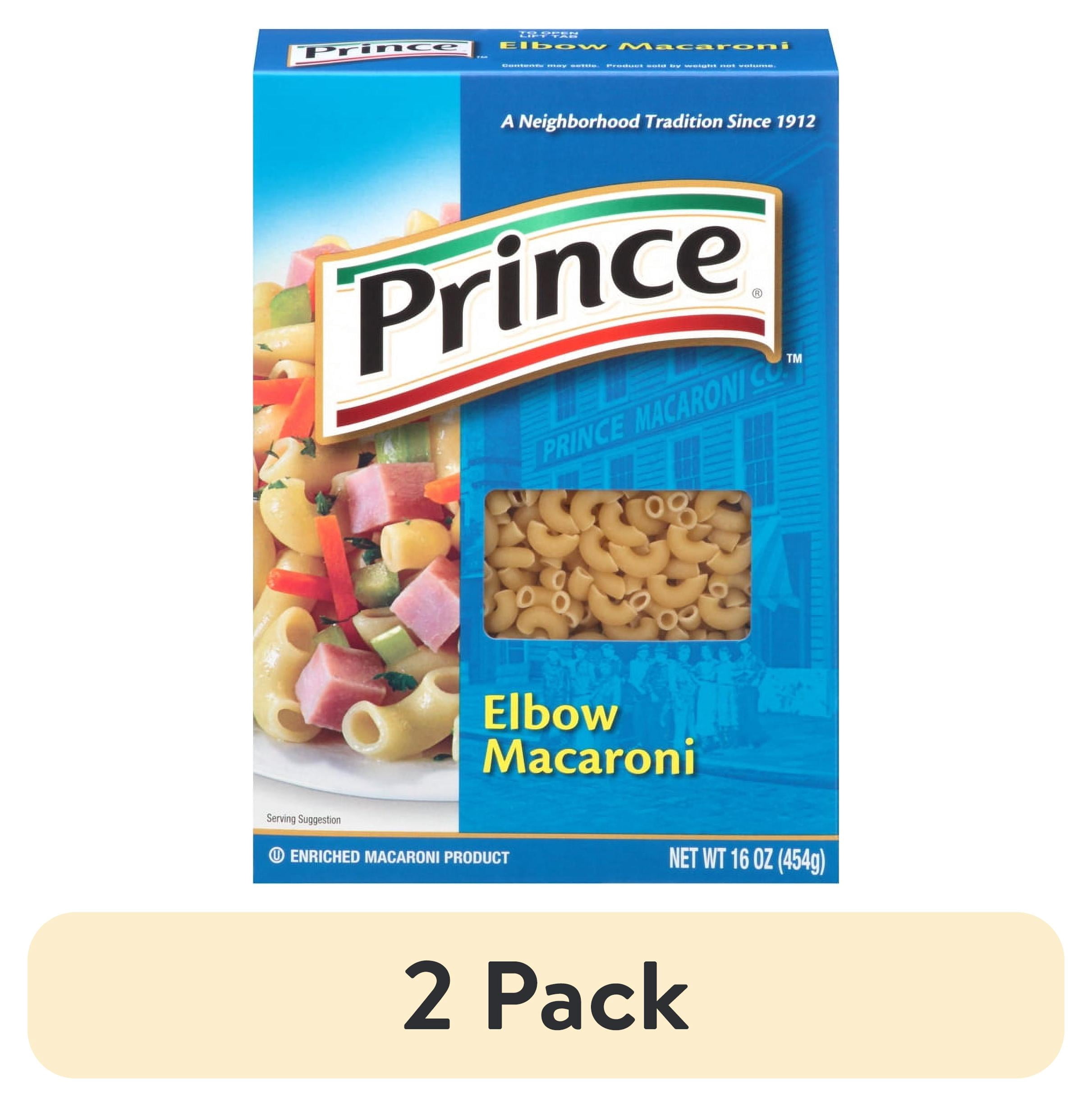 (2 pack) Prince Elbow Macaroni Pasta, 16-Ounce Box