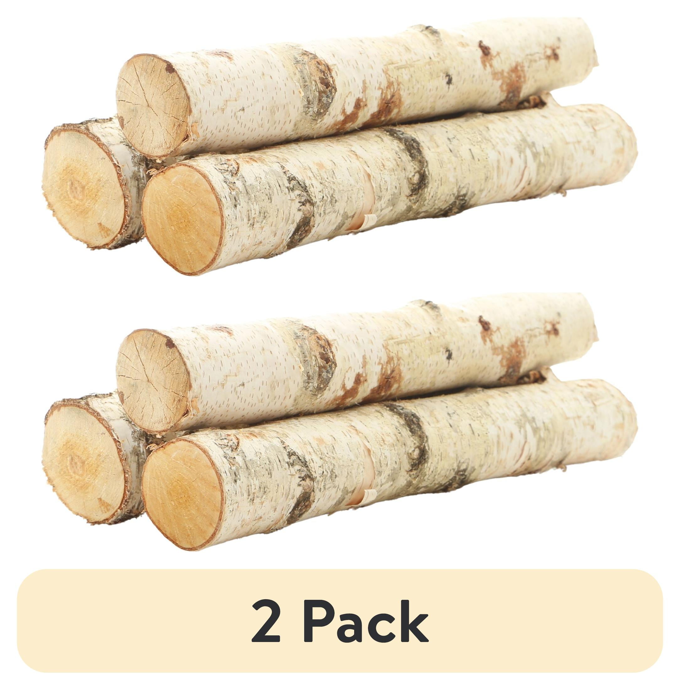 (2 pack) ProFlora Decorative Birch Logs 16" Pack of 3
