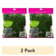 2 pack ProFlora Green Forest Moss 2oz - Floral Arranging Supplies 0.15lb