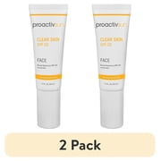 2 pack Proactiv Clear Skin Face Sunscreen Moisturizer With SPF 30 - Hydrating SPF Lotion And Sensitive Skin Sunscreen For Oily Skin And Acne-Prone Skin, Oil Free Matte Skincare Sunscreen, 1.5 Oz