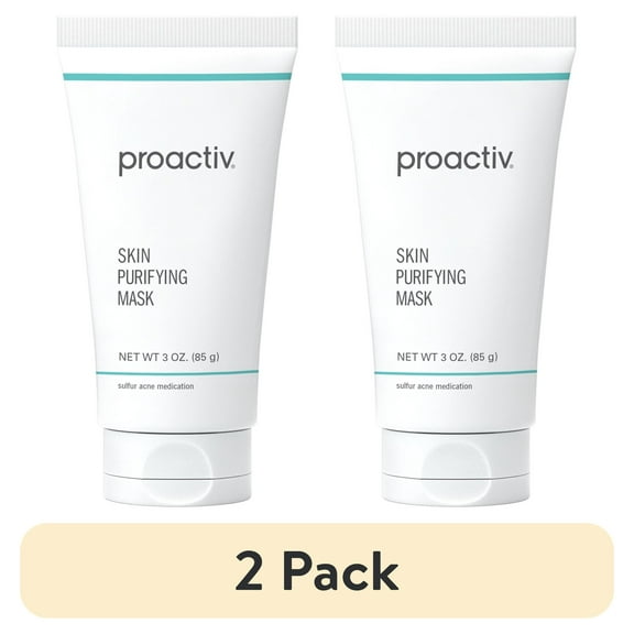 (2 pack) Proactiv Skin Purifying Acne Face Mask and Spot Treatment, Detoxifying Facial Mask with 6% Sulfur, 90-Day Supply, 3 Oz