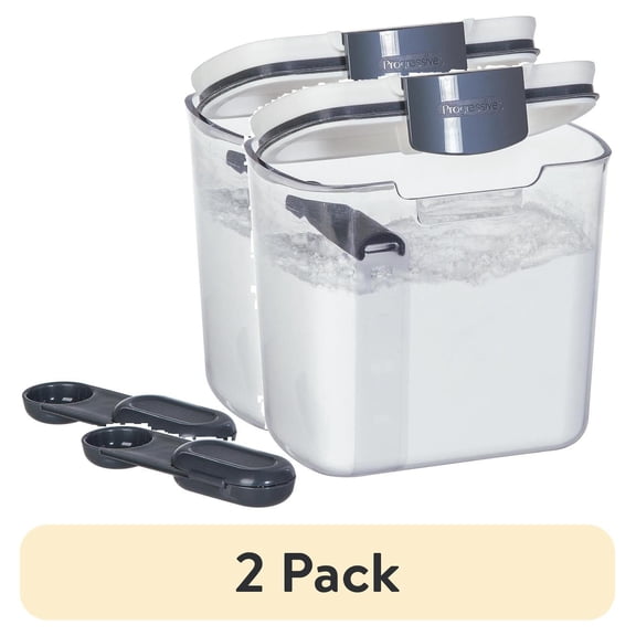 (2 pack) Progressive International PKS-300 Plastic Powdered Sugar ProKeeper Container