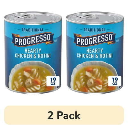 (2 pack) Progresso Traditional, Hearty Chicken & Rotini Canned Soup, 19 oz.