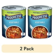 (2 pack) Progresso Vegetable Soup, Vegetable Classics Canned Soup, 19 oz