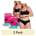 thumbnail image 1 of (2 pack) Proof Women's Super Heavy Absorbency, Brief Period Underwear, Black, Choose Your Size, 1 of 11