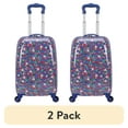 thumbnail image 1 of (2 pack) Protege 20" Hardside Kids Pilot Case Carry-On Luggage, Flower Print, 1 of 10
