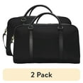 thumbnail image 1 of (2 pack) Protege 21 inch Weekender Duffel Bag for Travel, Black, 1 of 11