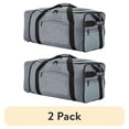 thumbnail image 1 of (2 pack) Protege 32-Inch Large Compactible Gray Rolling Duffel Bag for Travel, 1 of 14