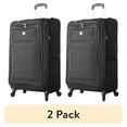 thumbnail image 1 of (2 pack) Protege Arendale 24" Soft Side Expandable Rolling Spinner Luggage, Black, 1 of 7