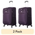 thumbnail image 1 of (2 pack) Protege Arendale 24" Softside Expandable Rolling Spinner Luggage, Purple, 1 of 7