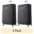 thumbnail image 1 of (2 pack) Protégé Arendale 32-Inch Soft Side Expandable Rolling Spinner Luggage, Black, 1 of 8