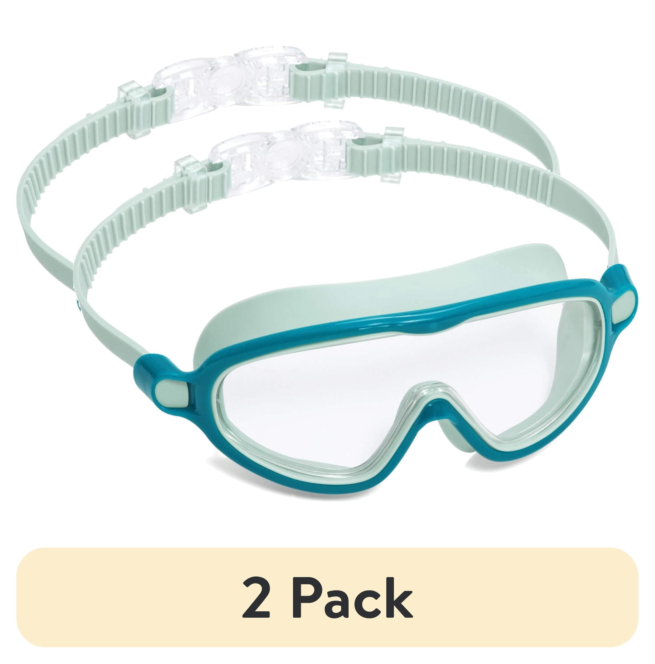 (2 pack) Puddle Jumper Junior Swim Goggles, Non-Latex and Non-PVC, Kids Ages 7+