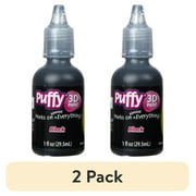 2 pack Puffy 3D Puff Paint, Fabric and Multi-Surface, Black, 1 fl oz Liquid Puff